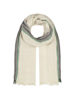 Scarf with jacquard edge from LANIUS
