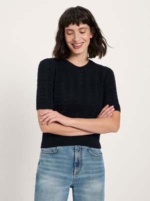 short-sleeved sweater (GOTS) from LANIUS
