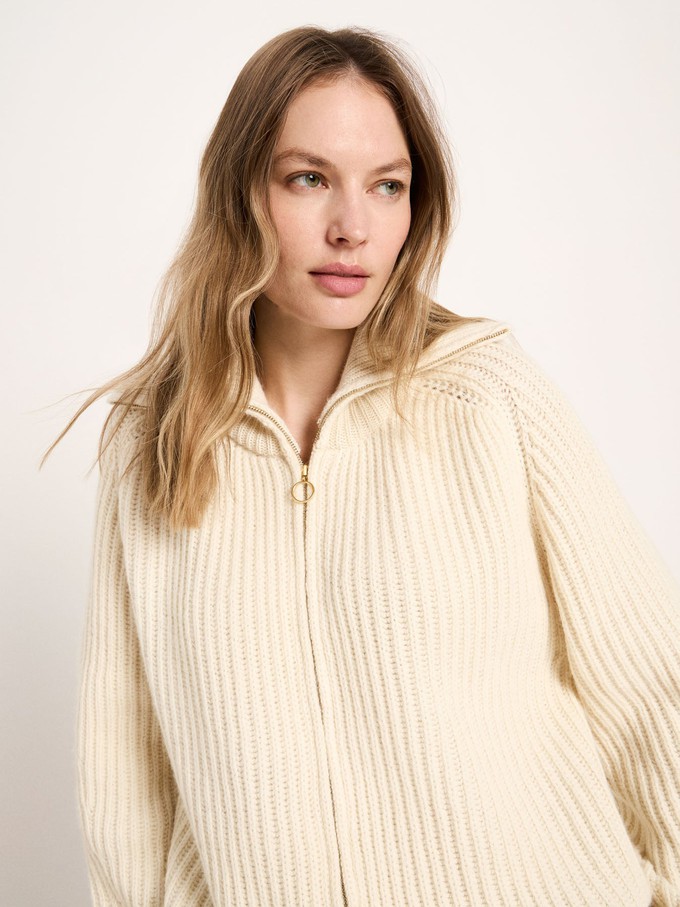 Ribbed cardigan (GOTS) from LANIUS