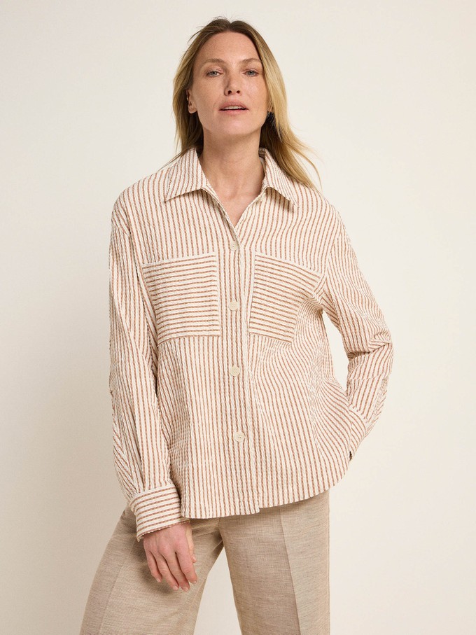 striped blouse jacket (OCS) from LANIUS
