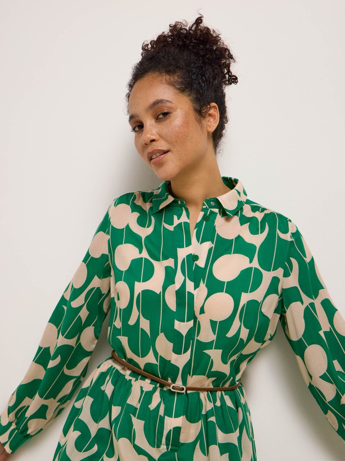 Shirt dress print graphic dots from LANIUS