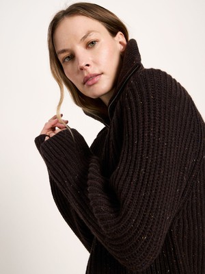 Rib-knit Cardigan (GOTS) from LANIUS
