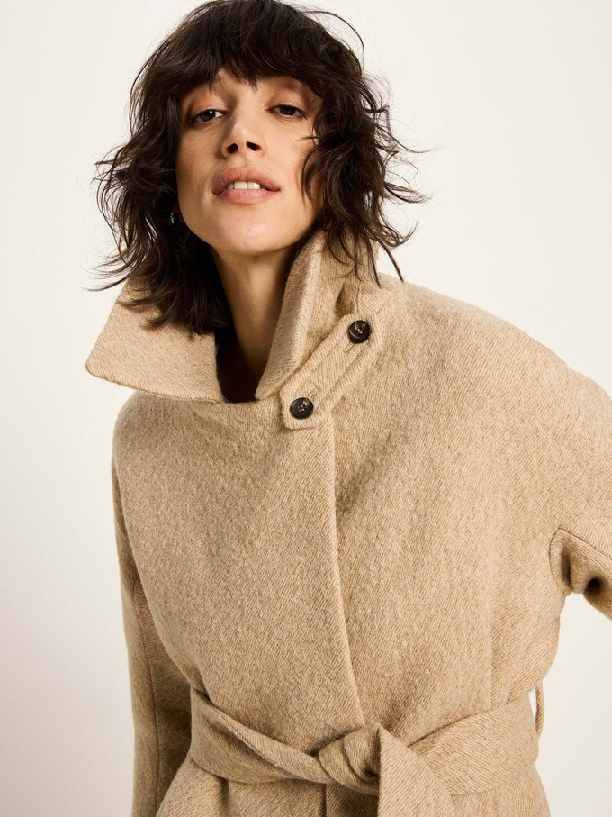 Coat with tie belt from LANIUS