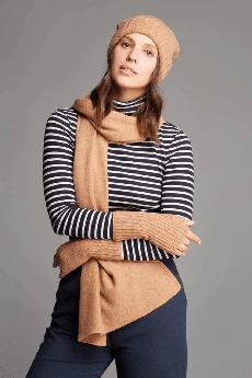 Ribbed Cashmere Wristwarmers via Lavender Hill Clothing