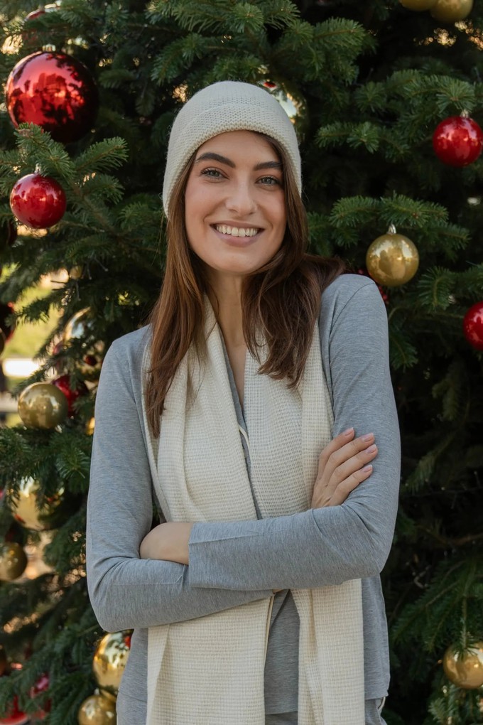 Knitted Alpaca Beanie Hat from Lavender Hill Clothing