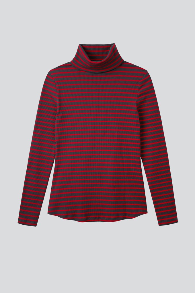 Striped Cotton Roll Neck (Sale) from Lavender Hill Clothing