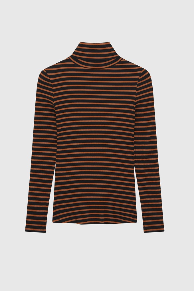 Striped Cotton Roll Neck (Sale) from Lavender Hill Clothing
