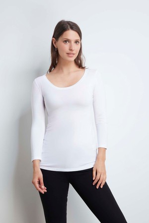 3/4 Sleeve Micro Modal Layering T-shirt from Lavender Hill Clothing