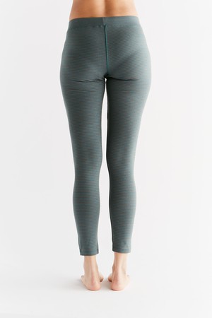 1611-064 | Women Leggings cotton jersey - Fir/Tabasco from Leela Cotton