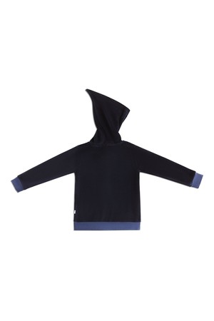 2694 AB | Kids Jacket with pointy hood - Night blue from Leela Cotton