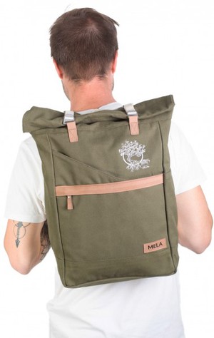 Life-Tree Fairtrade Backpack Olive Green from Life-Tree