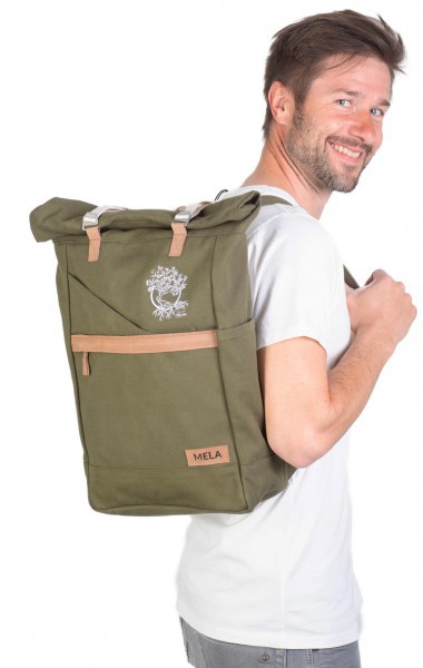 Life-Tree Fairtrade Backpack Olive Green from Life-Tree