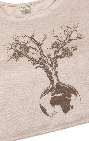 Fairwear Hemp Shirt Natural Men Weltenbaum from Life-Tree