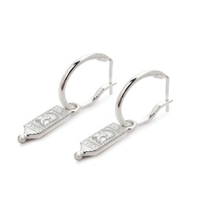 Peacock Hoops Silver Outlet from Loft & Daughter