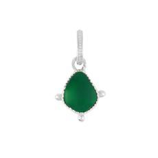 Soul Stone Charm Green Onyx Silver via Loft & Daughter
