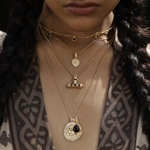 Nivara Gemstone Amulet Pendant from Loft & Daughter