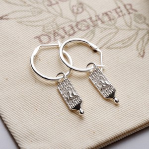 Peacock Hoops Silver Outlet from Loft & Daughter