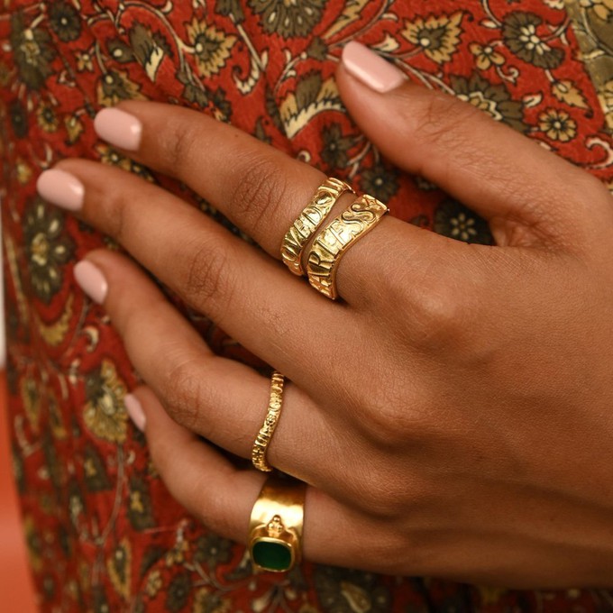 Loved Affirmation Stacking Ring from Loft & Daughter