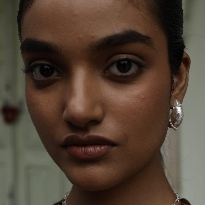 Valora Dome Earrings Silver from Loft & Daughter