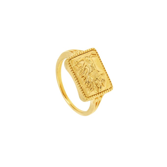 Durga's Lion Ring Gold Vermeil - Outlet from Loft & Daughter