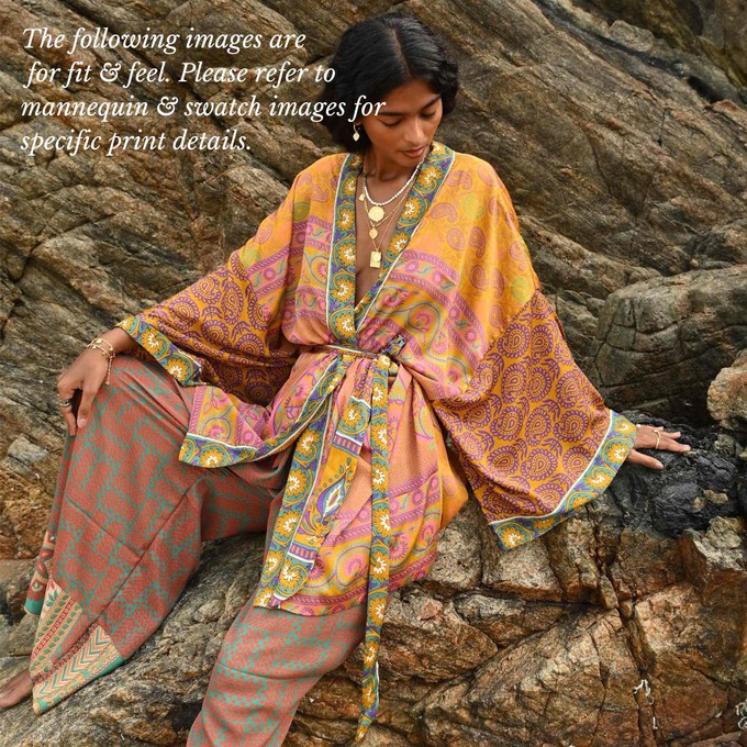 If Saris Could Talk Kimono- Saffron Daisy from Loft & Daughter