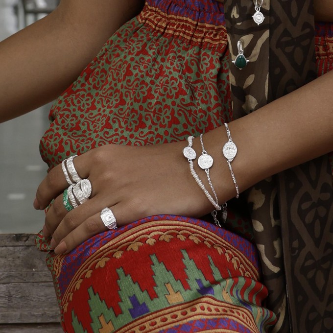 Baby Lakshmi Stacking Bracelet Silver from Loft & Daughter