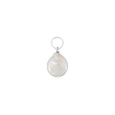 Baroque Pearl Charm Silver via Loft & Daughter