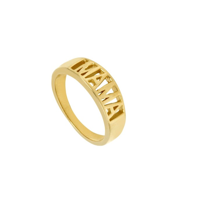 Mama Signet Ring Gold Vermeil from Loft & Daughter