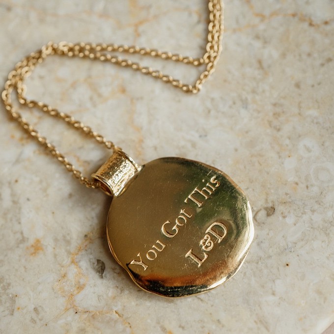 You Got This/ Athena Long Pendant Silver from Loft & Daughter