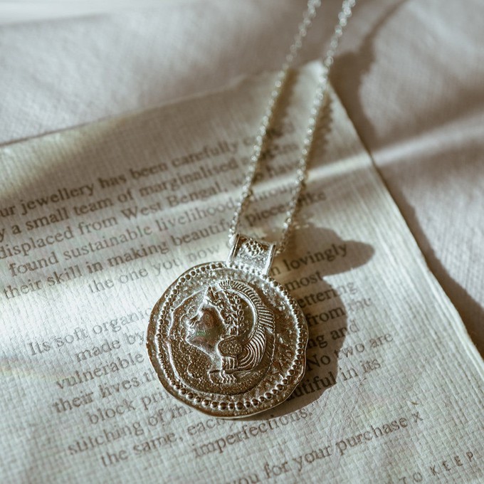 You Got This/ Athena Long Pendant Silver from Loft & Daughter