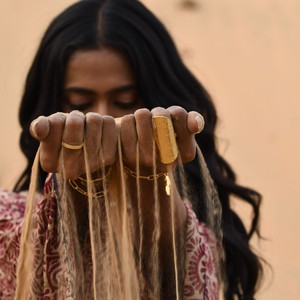 Hammered Anjuna Ring Gold Vermeil from Loft & Daughter