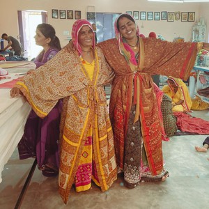 If Saris Could Talk Kimono- Sunset Floral from Loft & Daughter