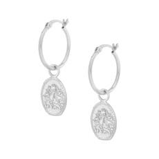 Baby Courage Hoops Silver via Loft & Daughter