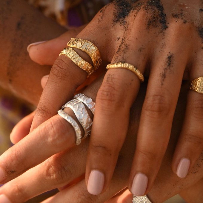 Fearless Affirmation Stacking Ring Silver from Loft & Daughter