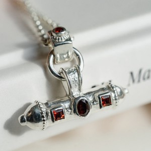 Nivara Gemstone Amulet Charm Silver from Loft & Daughter