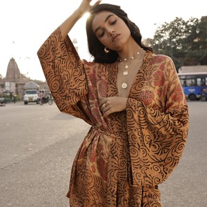 If Saris Could Talk Kimono- Sunset Floral from Loft & Daughter