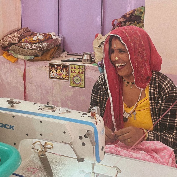 If Saris Could Talk Kimono- Sunset Floral from Loft & Daughter