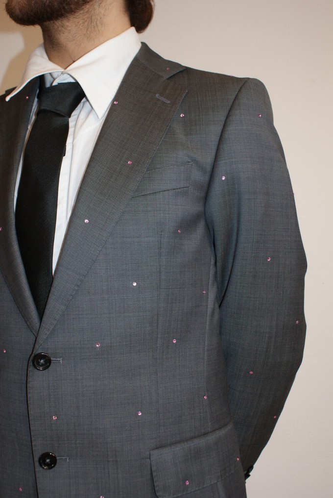 BEDAZZLED SUIT – grey from logocomo