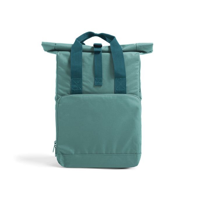 Recycled Twin Handle Roll Top Backpack from Lost in Samsara