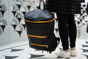 Upcycled inner tube Acton Backpack from Lost in Samsara