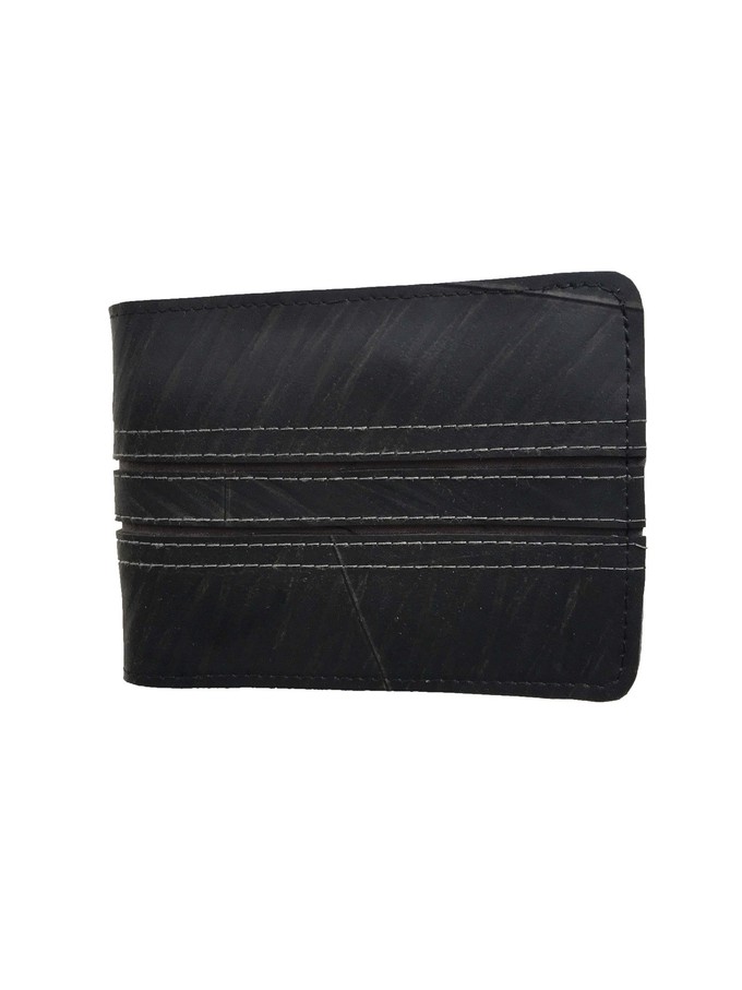 Upcycled Tyre Double Line Wallet from Lost in Samsara