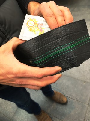 Upcycled Tyre Wallet-Bifold from Lost in Samsara