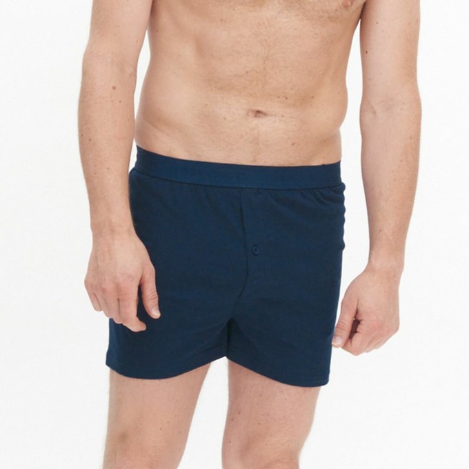 Wijde boxershorts bio katoen Ethan 2-pack - navy from Lotika