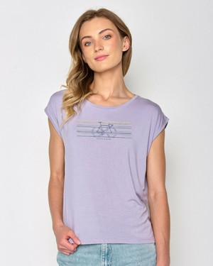 Greenbomb T-shirt dames fiets - lila from Lotika