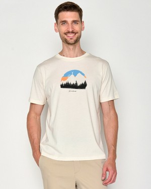 Greenbomb T-shirt heren nature forest - crème wit from Lotika