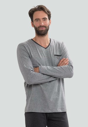 Living crafts heren pyjama set katoen Colin - grijs / anthra from Lotika