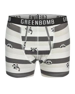 Greenbomb boxershort wasbeer - grijs-wit from Lotika