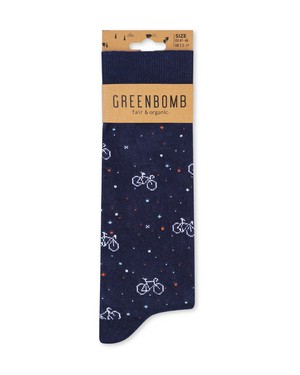 Greenbomb sokken bike space- zwart from Lotika