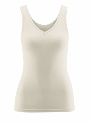 Hemd brede bandjes 100% katoen Janine - naturel wit from Lotika