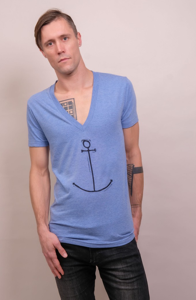 anchor v-neck tee-shirt from madeclothing